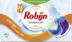 Robijn Wasmiddel Capsules White 15 stuks