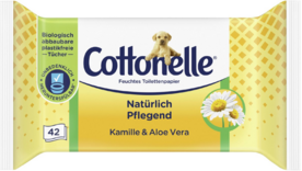 Cottonelle Vochtig Toiletpapier Kamille &amp; Alo&euml; Vera 2x42st