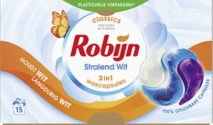 Robijn Wasmiddel Capsules White 15 stuks