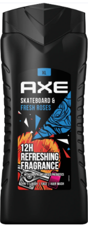 Axe Douchegel Skateboard & Fresh Roses 400ml