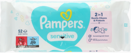 Pampers Baby Wipes Sensitive 52 stuks