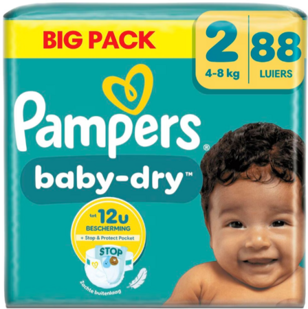 Pampers Baby-Dry 88 stuks Maat 2