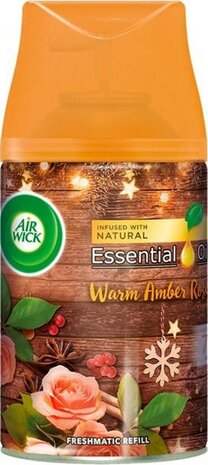 Airwick Freshmatic Max Navulling Warm Amber Rose 250ml