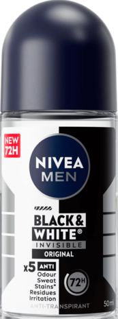 Nivea Men Deoroller Black &amp; White Invisible Original 50ml