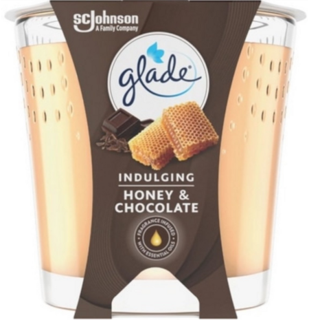 Glade Geurkaars Honey &amp; Chocolate 129g