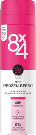 8X4 Deospray Frozen Berry 150ml