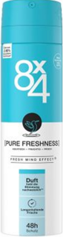 8X4 Deospray Pure Freshness 150ml