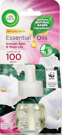 Airwick Essential Oils Smooth Satin &amp; Moon Lily 19ml