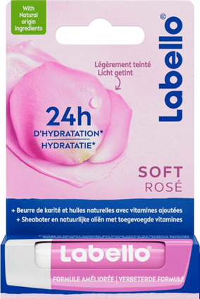 Labello Soft Rose Lippenbalsem 4,8gr