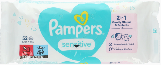 Pampers Baby Wipes Sensitive 52 stuks