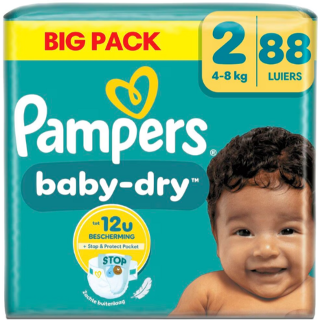 Pampers Baby-Dry 88 stuks Maat 2